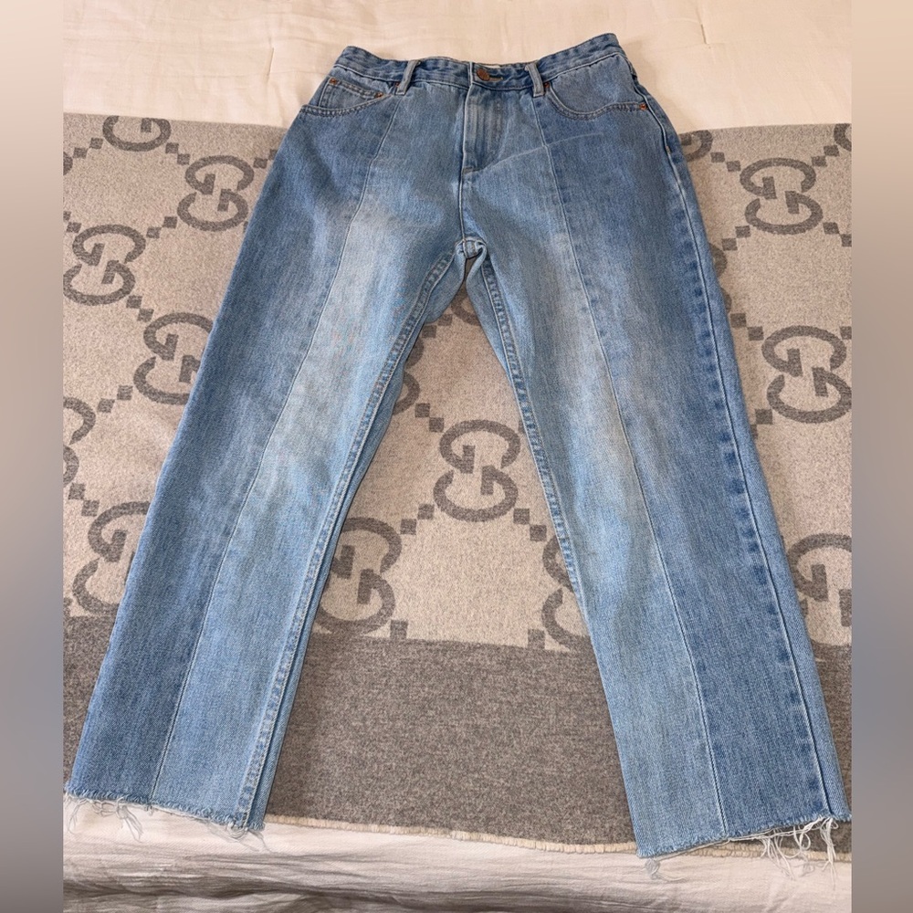 Isabel Marant Blue Straight Leg Jeans